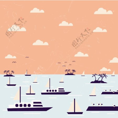 轮船航海图