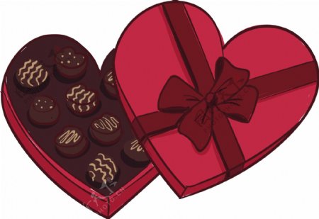 巧克力情人节礼物设计元素