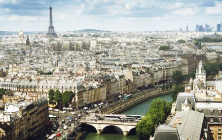 巴黎城市美景高清风景画
