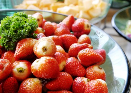 西餐厅水果草莓