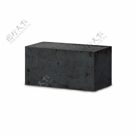 微立体的黑色方块素材