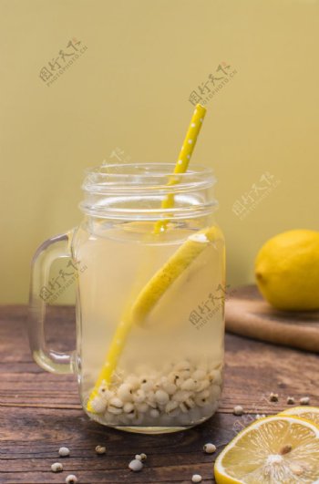 柠檬薏仁茶