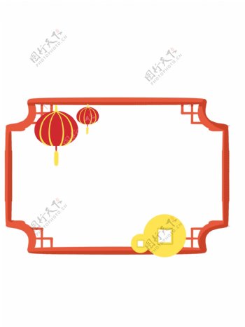 创意中国风中式手绘边框