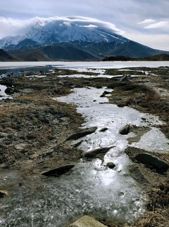 喀什雪山冰湖