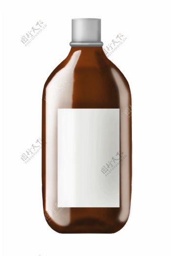 玻璃容器棕色瓶子