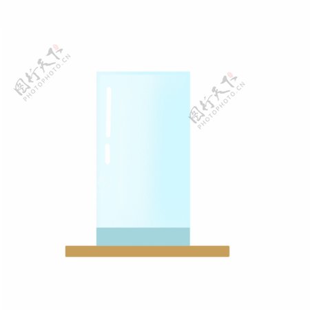 扁平风格玻璃容器插画PNG图片