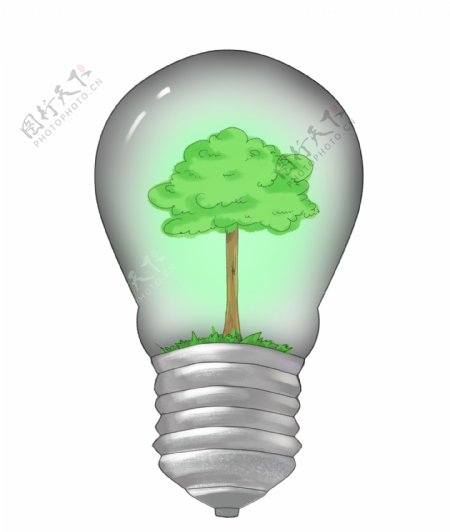 开发利用绿色能源插画