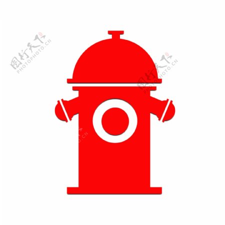 红色消防水泵标志