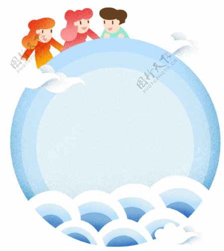 中国风海浪纹插画