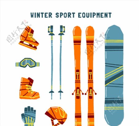 8款彩色花纹滑雪装备
