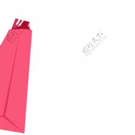 粉色购物袋卡通png素材