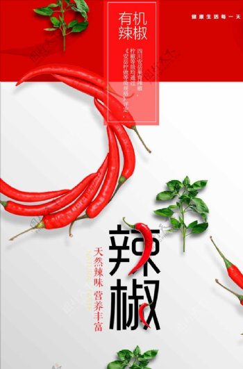 辣椒宣传促销海报