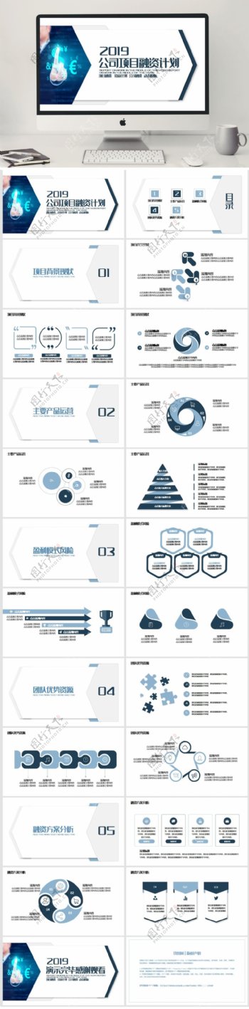 公司项目融资计划PPT