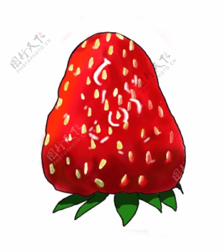 原创手绘草莓元素