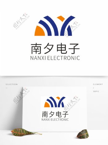 南夕电子logo标志