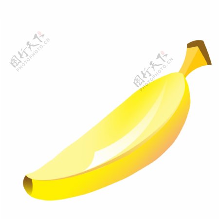 黄色香蕉插画