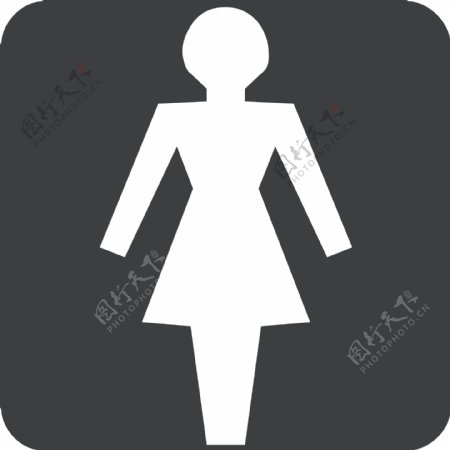 女厕图标