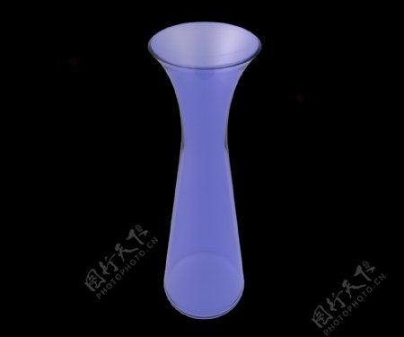 紫色立体花瓶