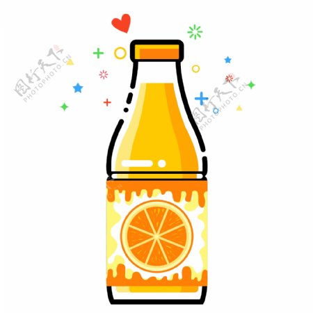 塑料瓶装橙汁