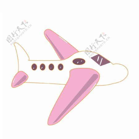 紫白色飞机装饰