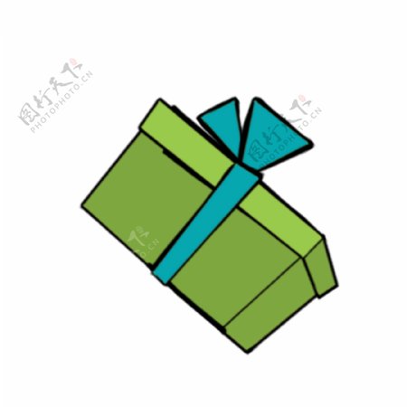 绿色的礼物盒