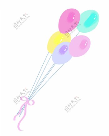 六一儿童节装饰彩色气球