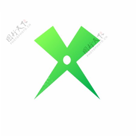 绿色X图标