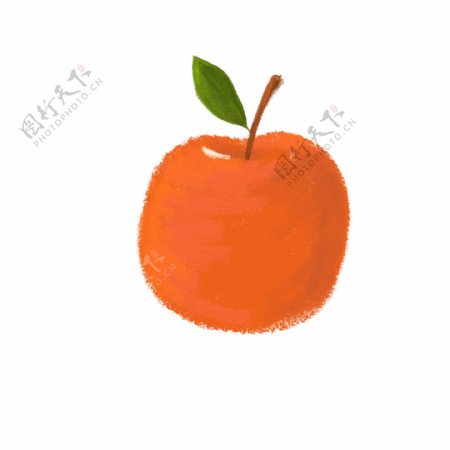 苹果手绘水果卡通元素
