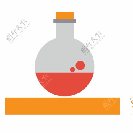 化学仪器瓶子插画
