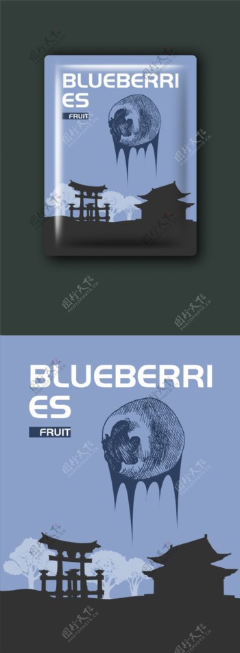 原创食品蓝莓包装袋