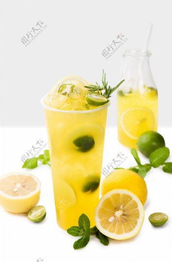 香茅金桔柠檬茶