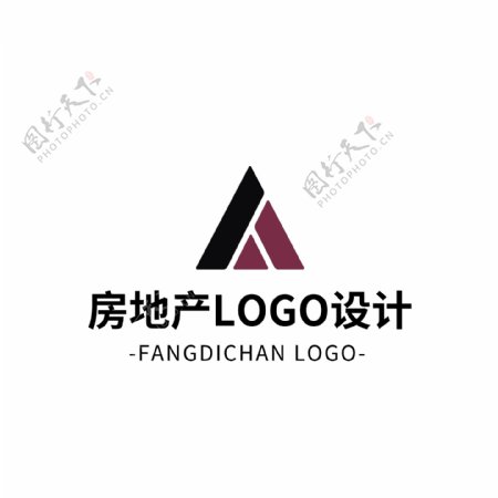 简约大气创意房地产logo标志设计