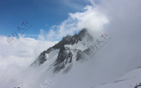玉龙雪山雪山云南旅游摄影