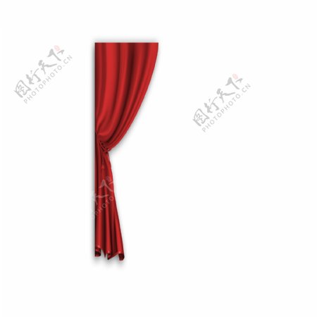 红色窗帘