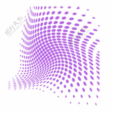 紫色波点排列