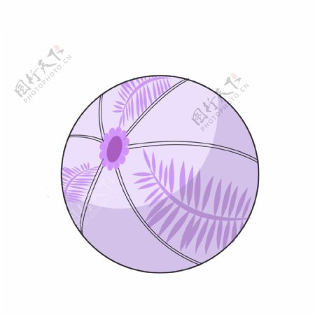 紫沙滩球