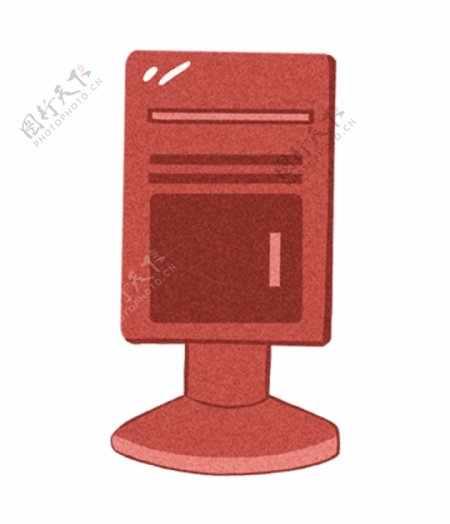 红色邮箱图案