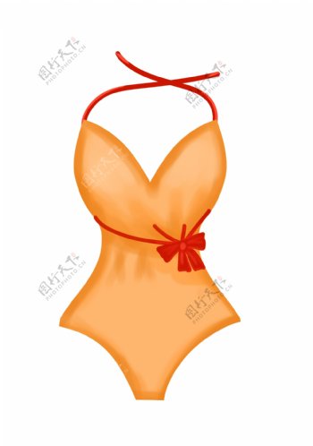 橙色泳衣服饰