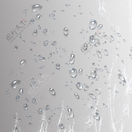 水珠水滴水痕透明图