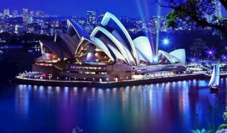 悉尼歌剧院唯美建筑风景