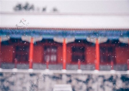 北京故宫雪景唯美风景