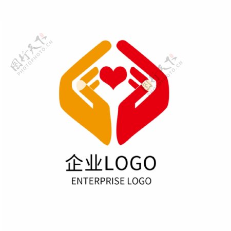 爱心科技公司LOGO设计企业标志