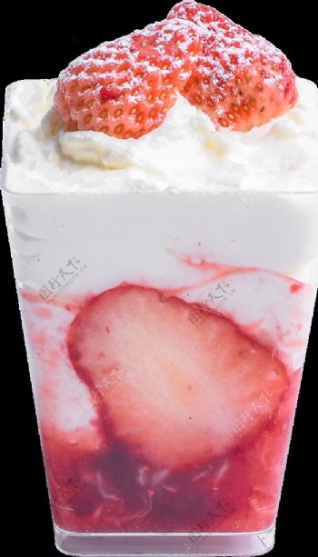草莓香草冰淇淋