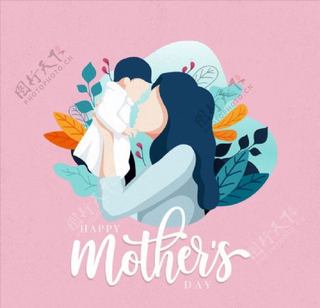 母亲节主题插画设计