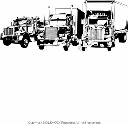 交通工具美国大货车