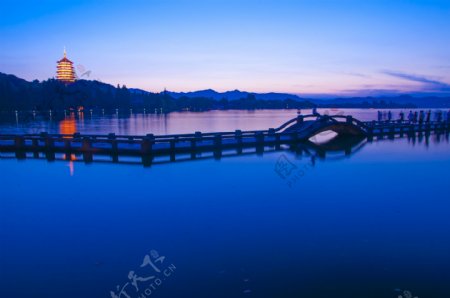 杭州西湖风景照