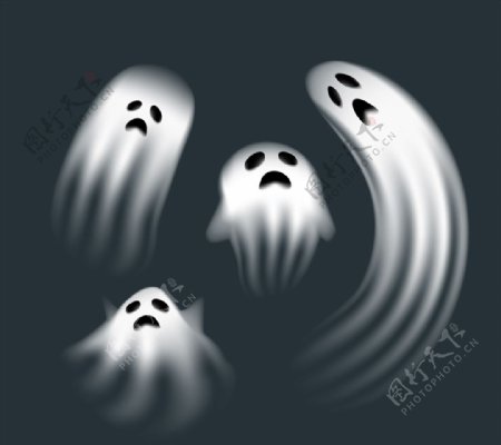 4款动感白色幽灵设计