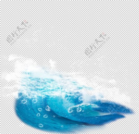 海浪水花泡泡素材图