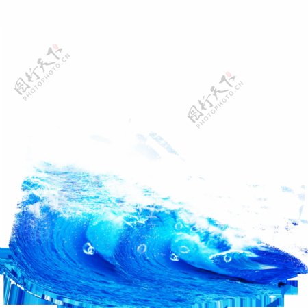 蓝色波浪素材图案