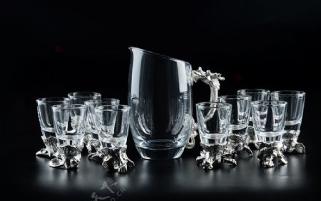 酒杯杯子玻璃瓶生肖铜器